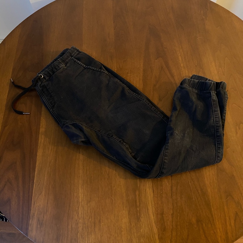 Draw string black Stockhomme pants size large